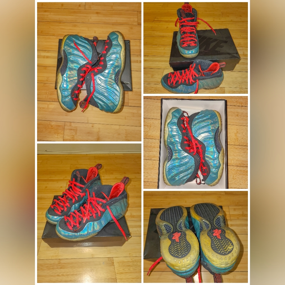 NIKE AIR FOAMPOSITE ONE PRM GONE FISHING RARE